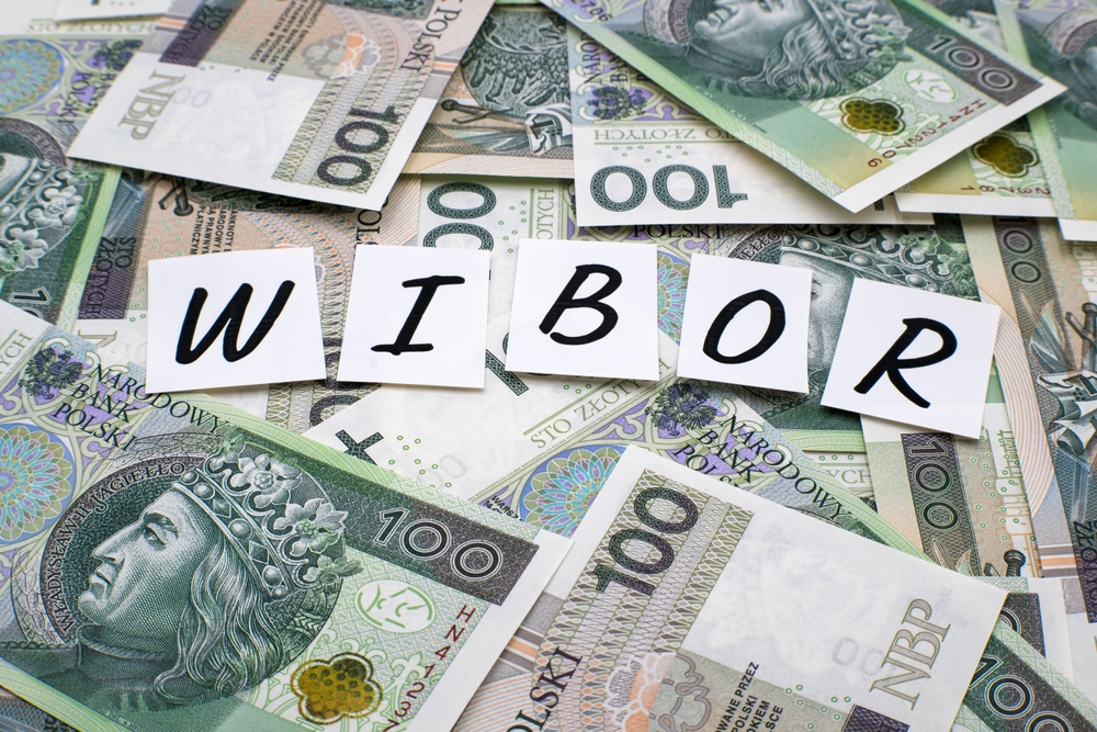 Inscription,Wibor,Next,To,Polish,Money.,Wibor,Is,Warsaw,Interbank Coraz więcej wyroków w sprawach związanych z WIBOR